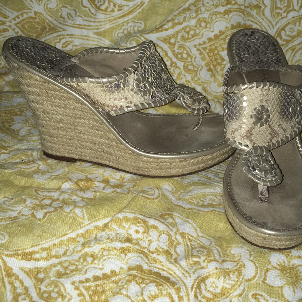 Jack Rogers wedges size 9